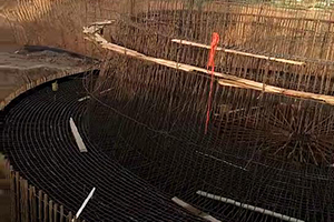 潮州砼烟囱新建施工现场